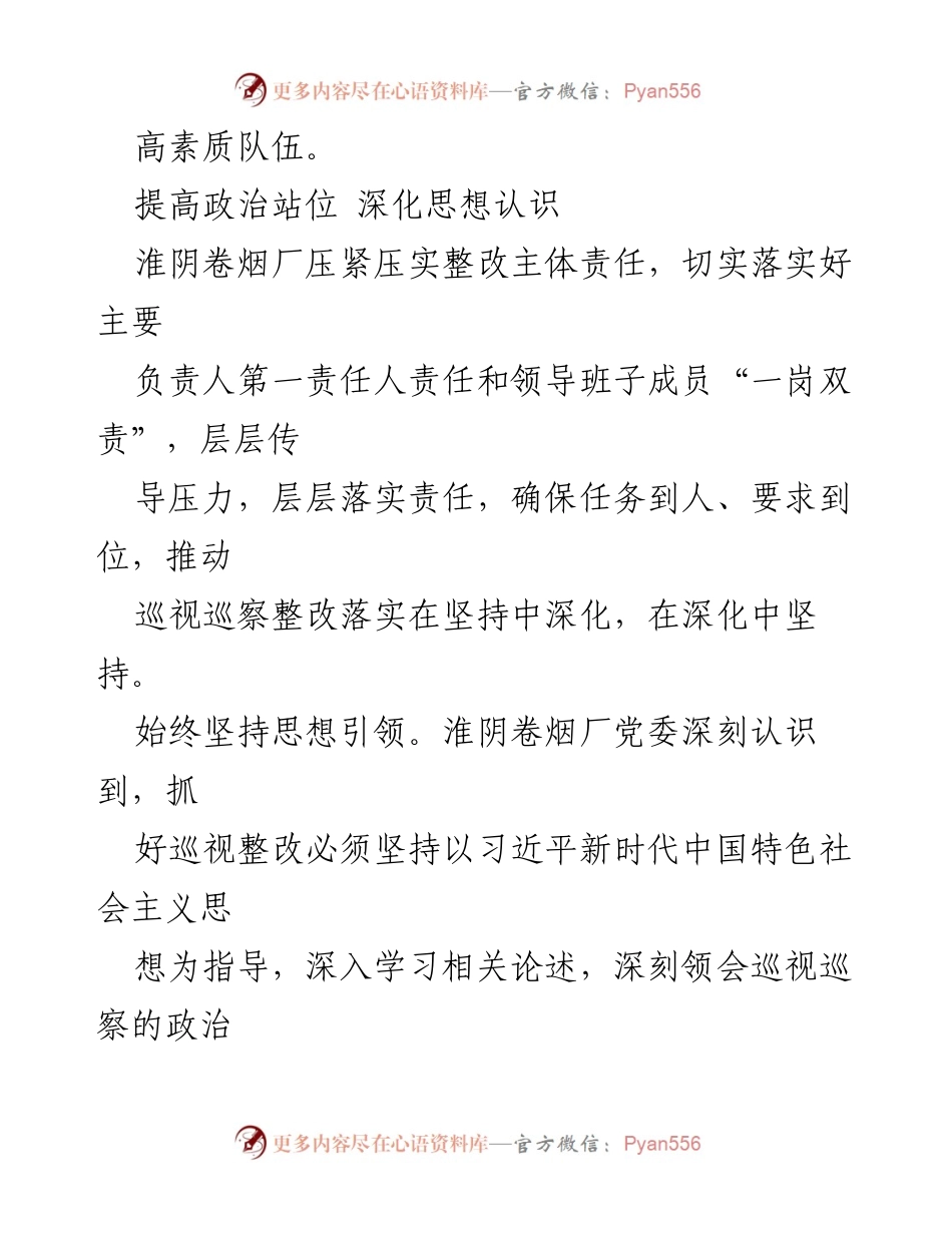 [工作总结] 企业治理 - 推动巡视巡察整改落实常态化的实践与成效.docx_第2页