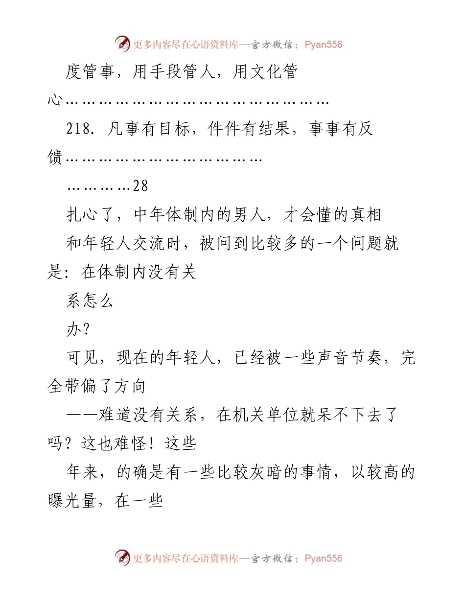 [工作总结] 体制内职场经验分享 - 中年体制内男性的职场真相与年轻人的困惑.docx_第2页