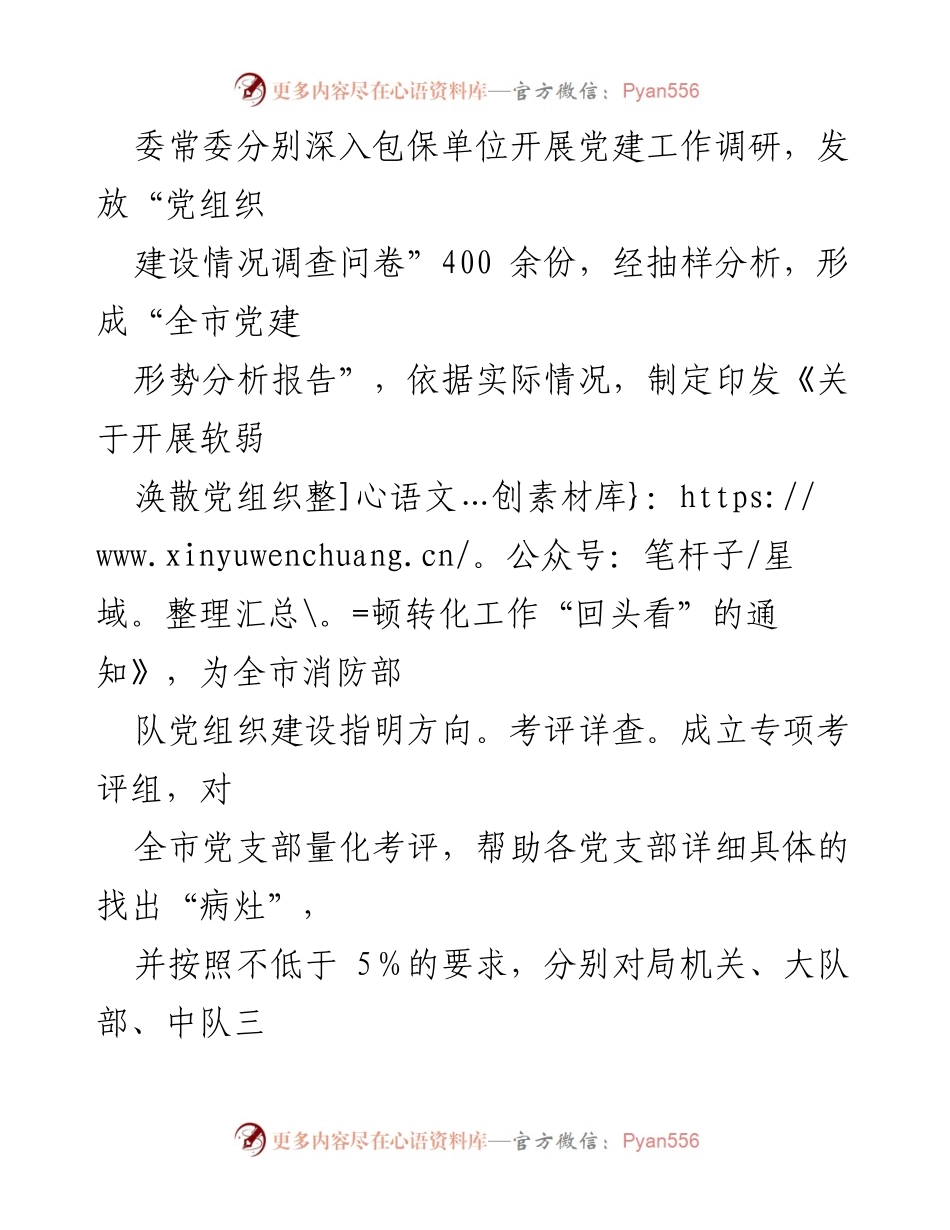 [工作总结] 党建工作 - 软弱涣散党组织整顿转化工作总结.docx_第2页