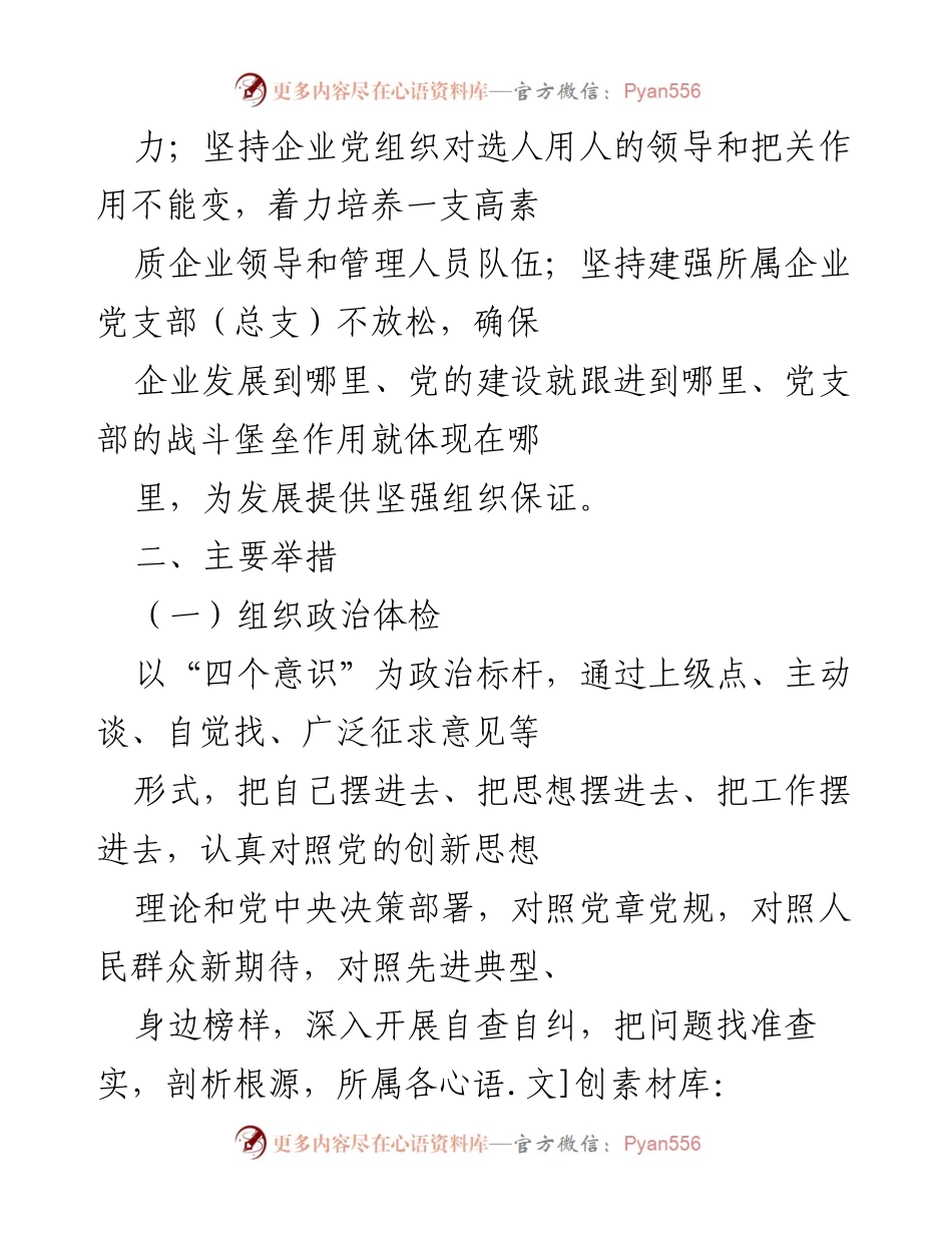 [工作总结] 党建工作 - 加强党的领导的专项行动方案总结.docx_第2页