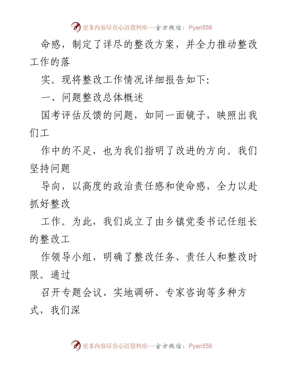 [工作总结] 乡镇脱贫与乡村振兴国考 - 2024年XX乡镇脱贫成果及整改工作总结报告.docx_第2页