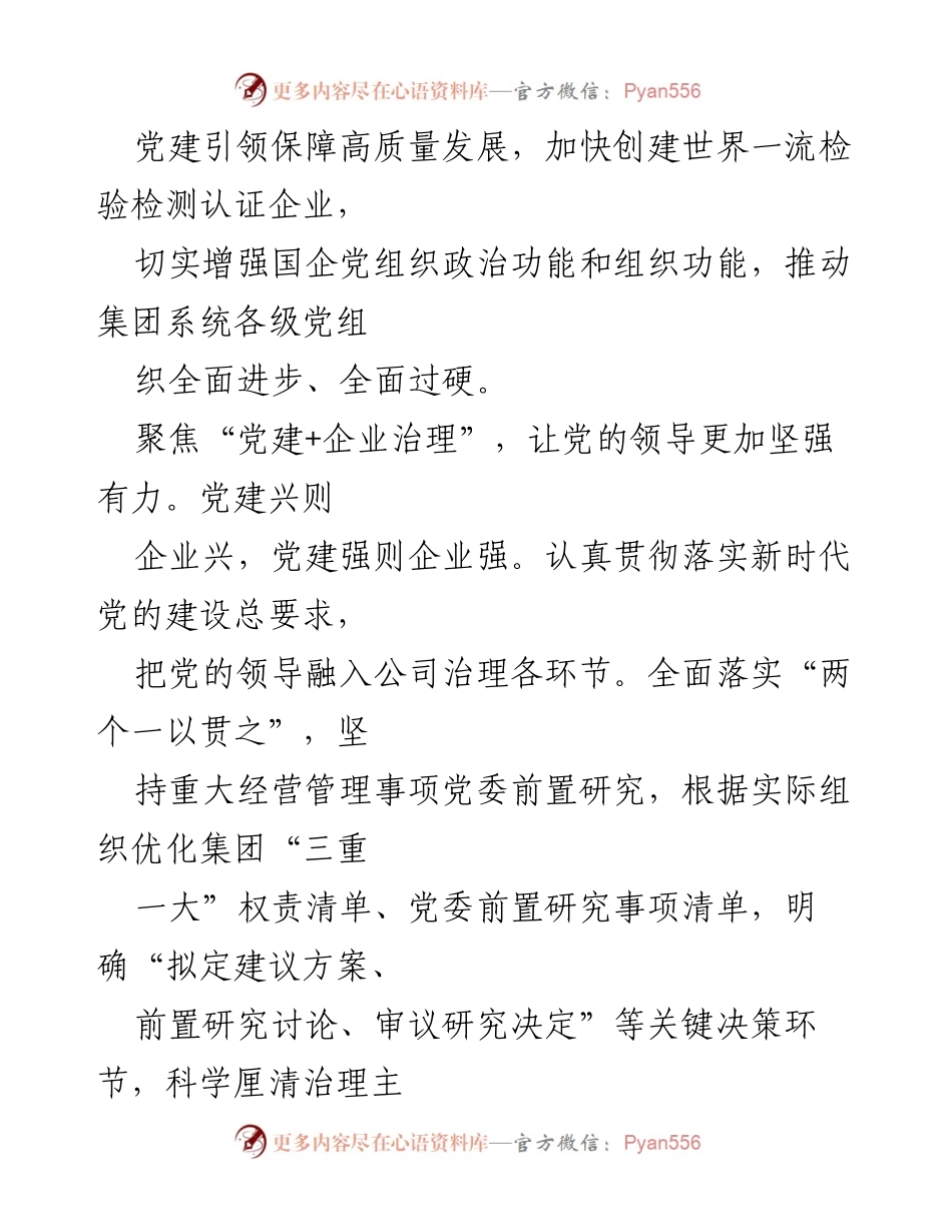 [工作总结] 企业党建 - 强化党建引领，推动中国中检高质量发展.docx_第2页