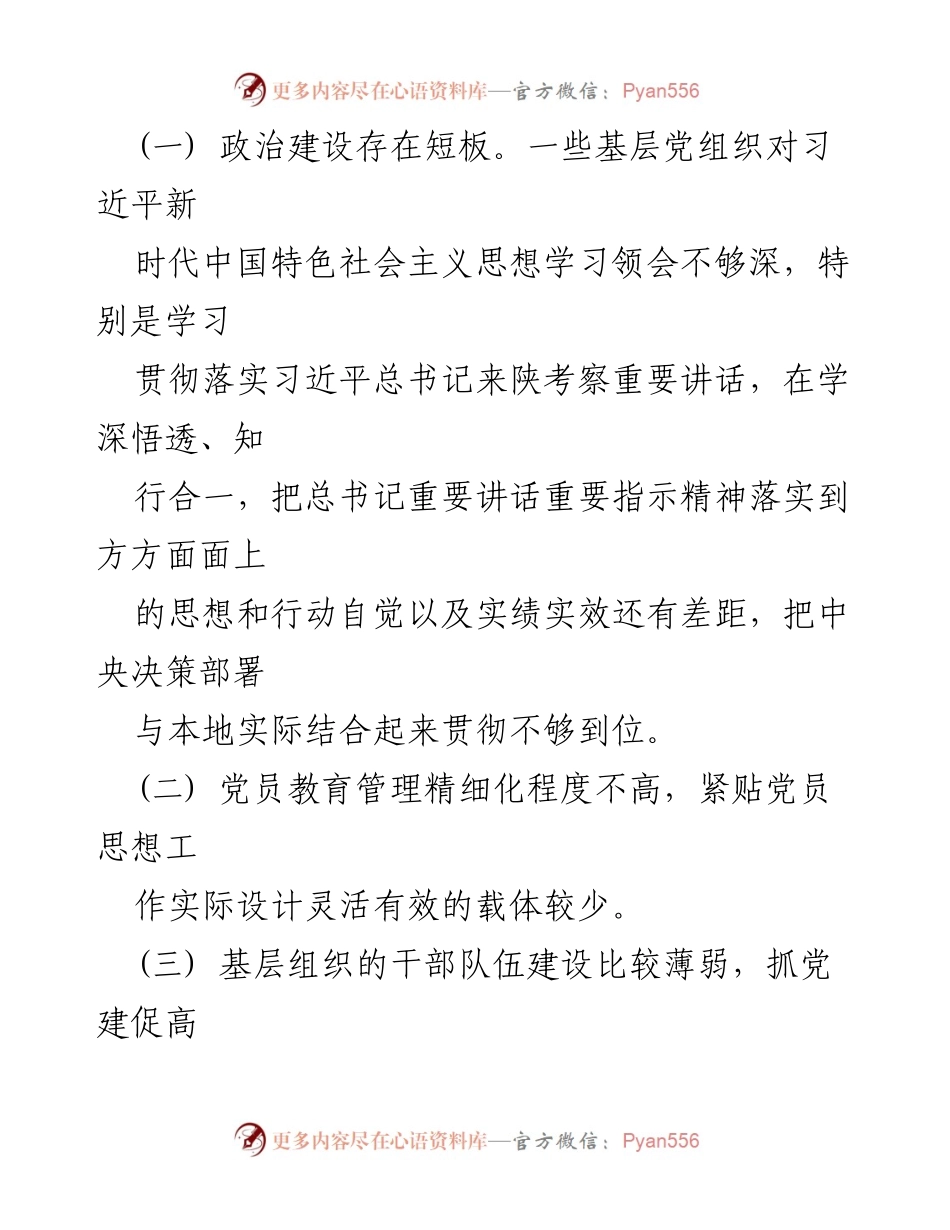 [工作总结] 书记抓基层党建工作述职评议考核 - 2020年度整改情况报告.docx_第2页