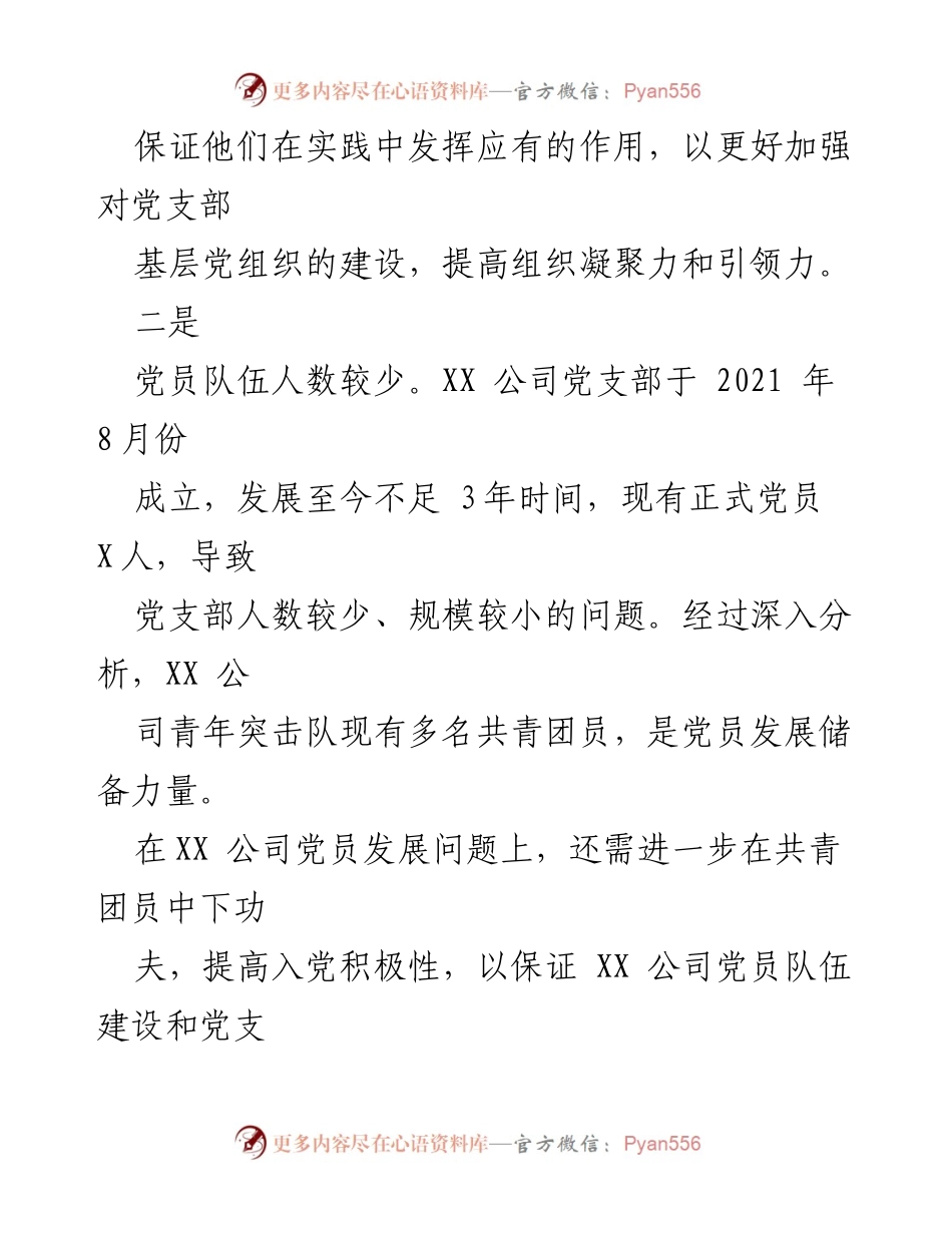 [工作总结] 党建工作会议 - 2023年基层党建问题与改进建议.docx_第2页