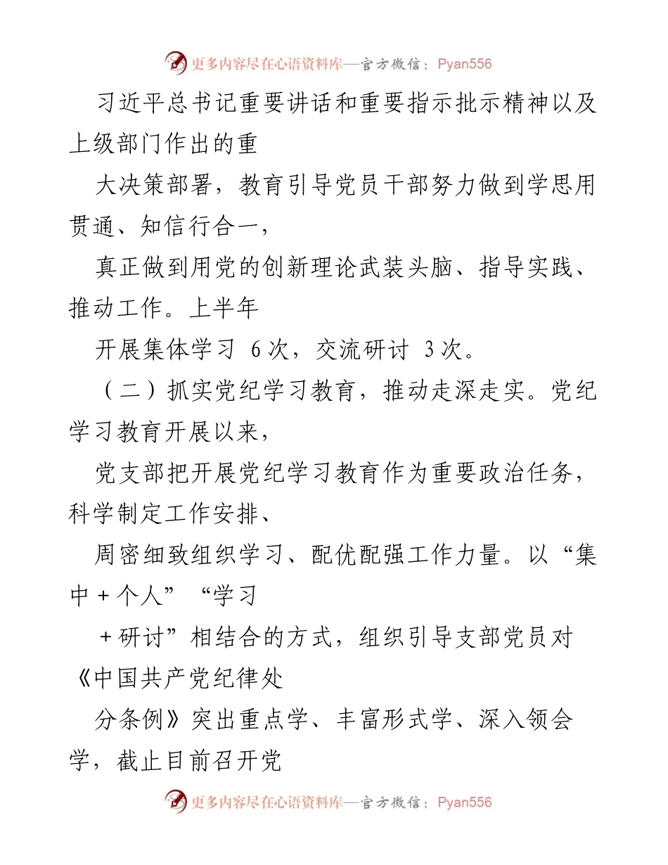 [工作总结] 党建工作 - XX局2024年上半年党建工作总结.docx_第2页