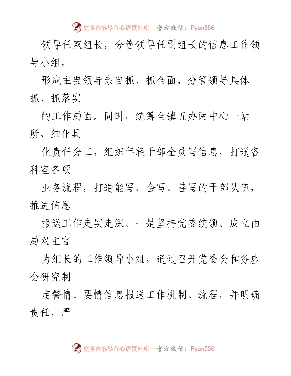 [工作总结] 信息报送工作 - 提升信息报送质量与效能的工作总结_1.docx_第2页
