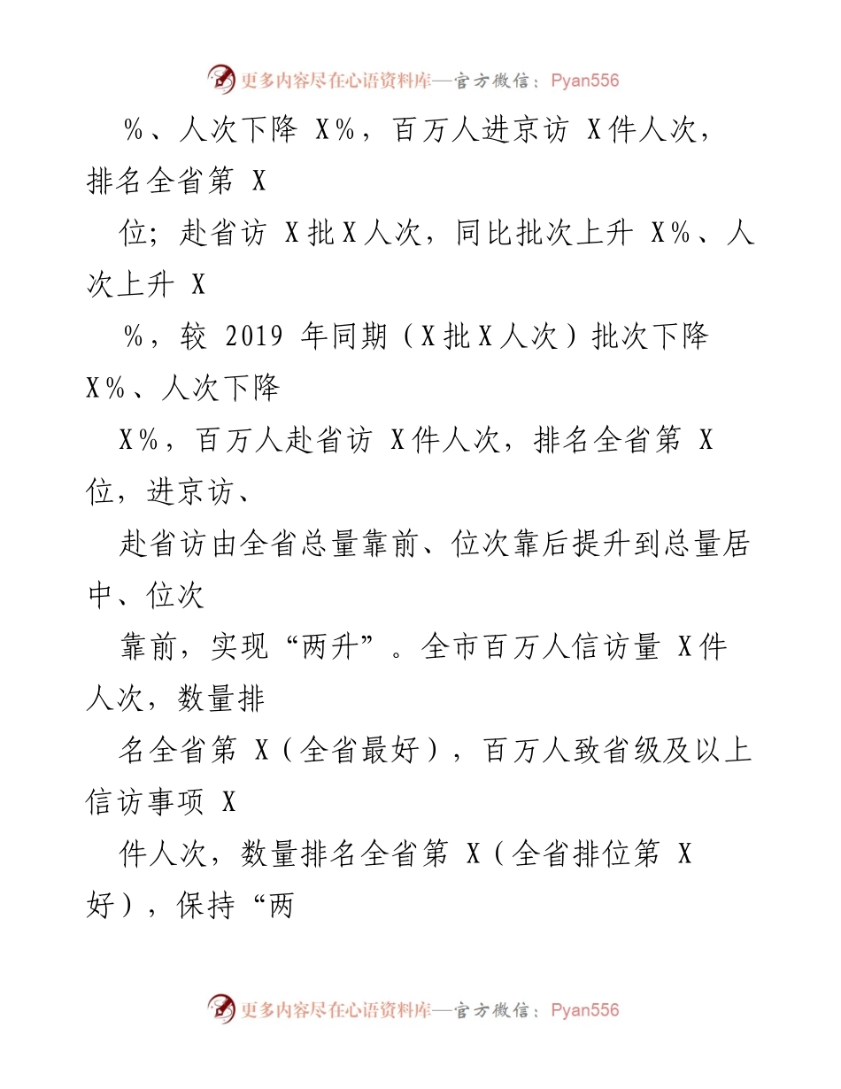 [工作总结] 信访工作 - 2023年X市信访工作总结与成效分析.docx_第2页