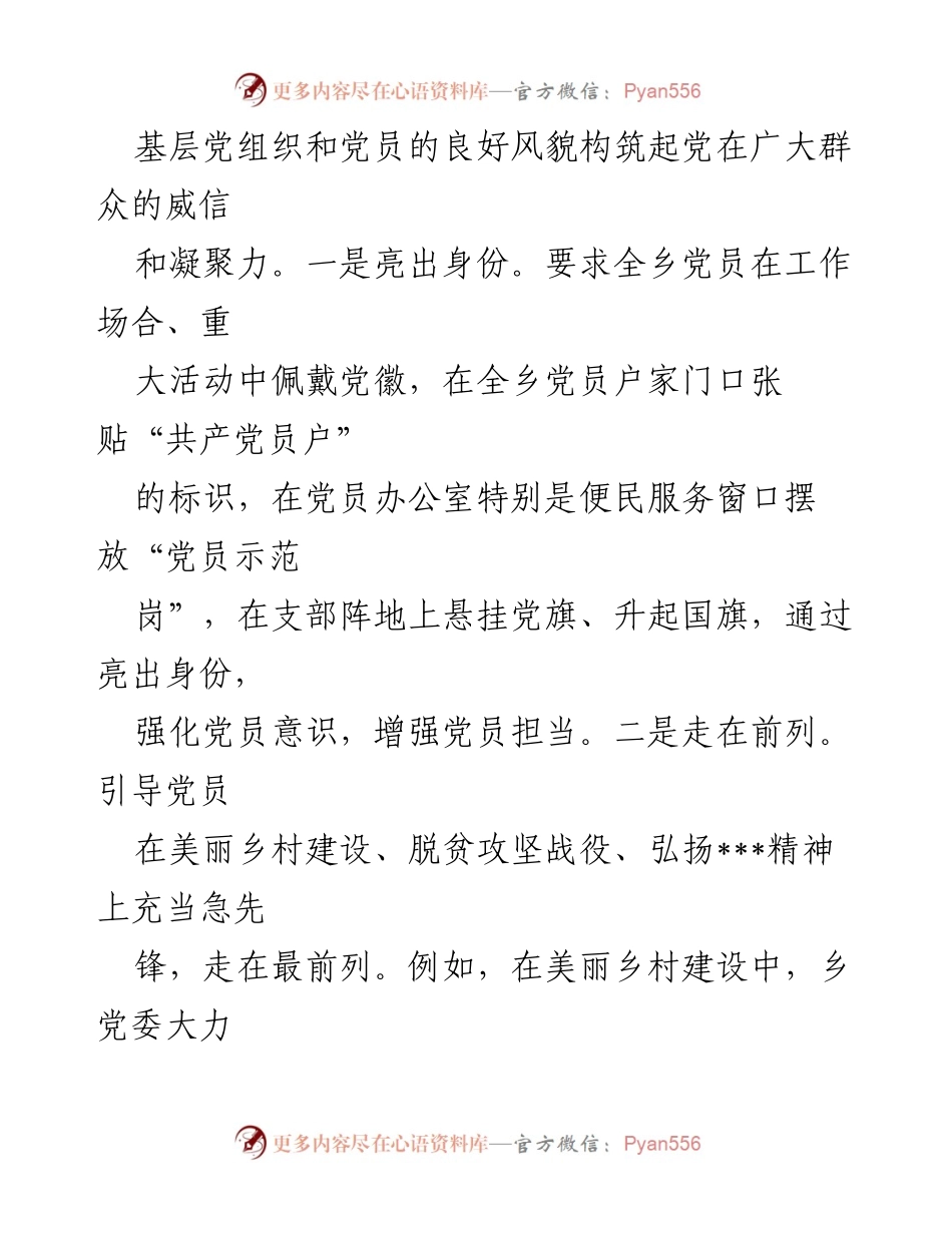 [工作总结] 党建工作 - ___乡党建工作上半年总结.docx_第2页