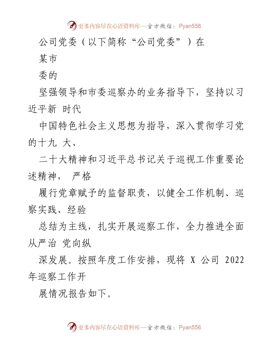 [工作总结] 党委巡察 - 2022年党委巡察工作总结与经验汇编.docx_第2页