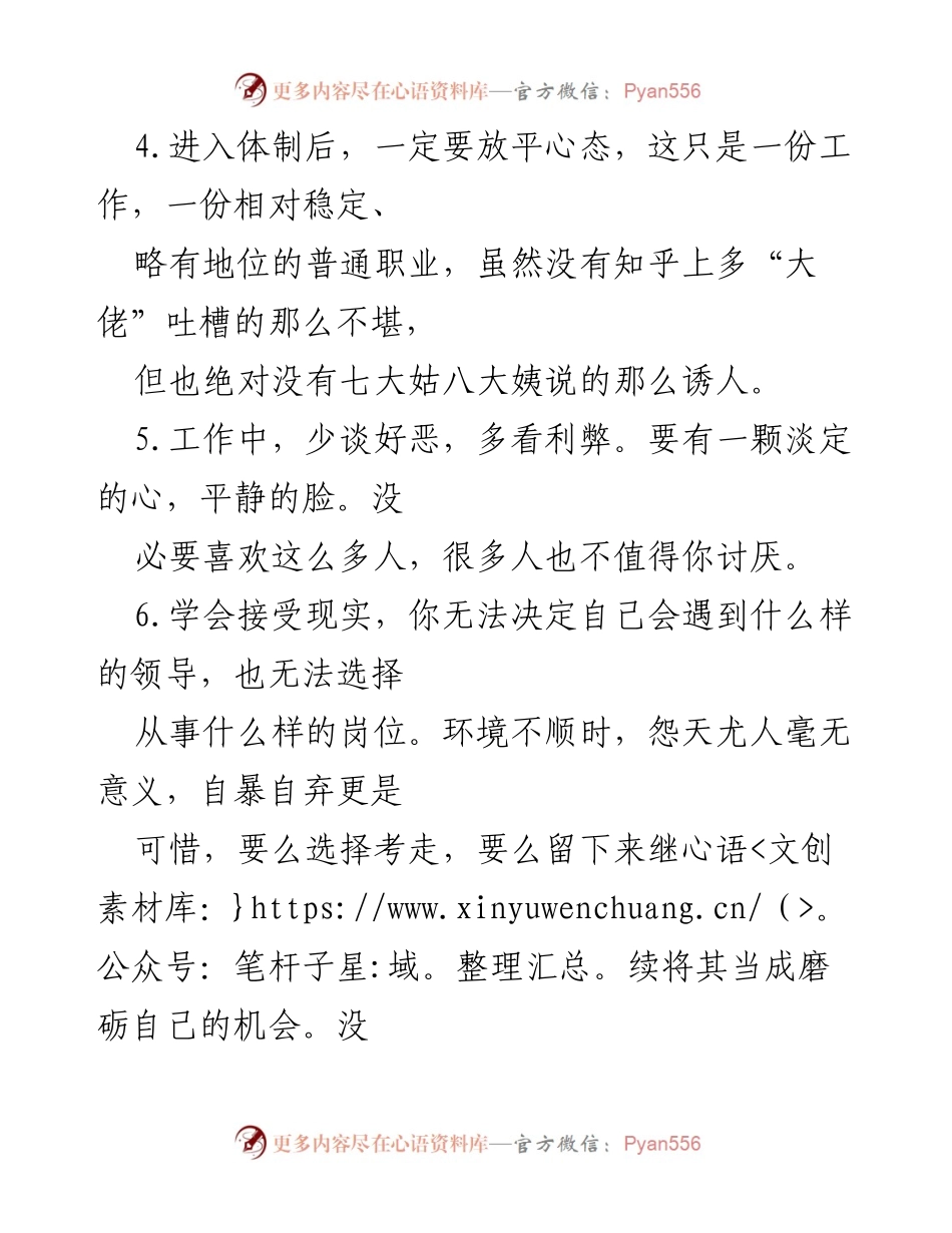 [工作总结] 体制内工作经验分享 - 如何在体制内顺利发展与适应.docx_第2页