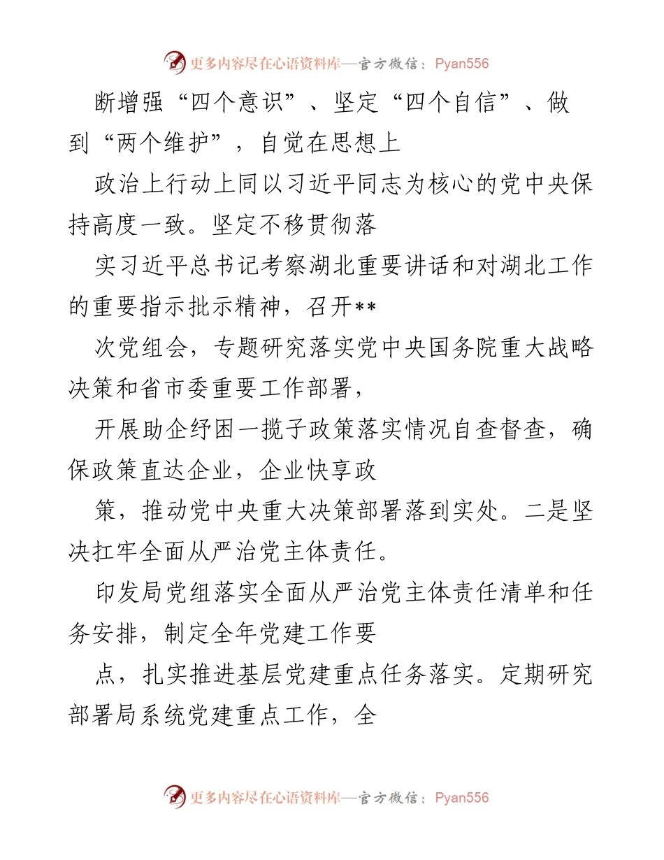 [工作总结] 党务工作 - 深入推进全面从严治党，落实党的建设各项任务.docx_第2页