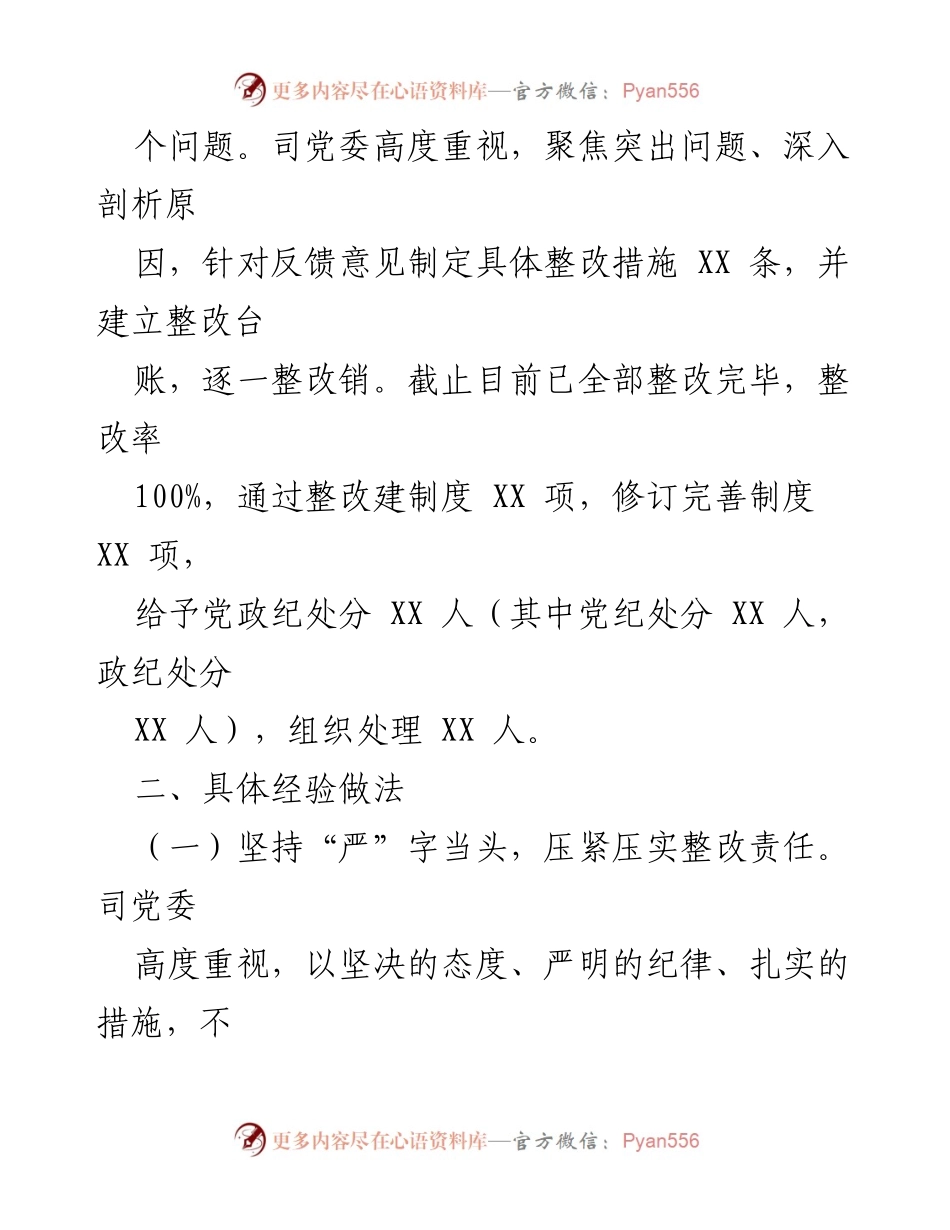 [工作总结] 党委巡察整改 - 党委巡察整改工作总结报告.docx_第2页
