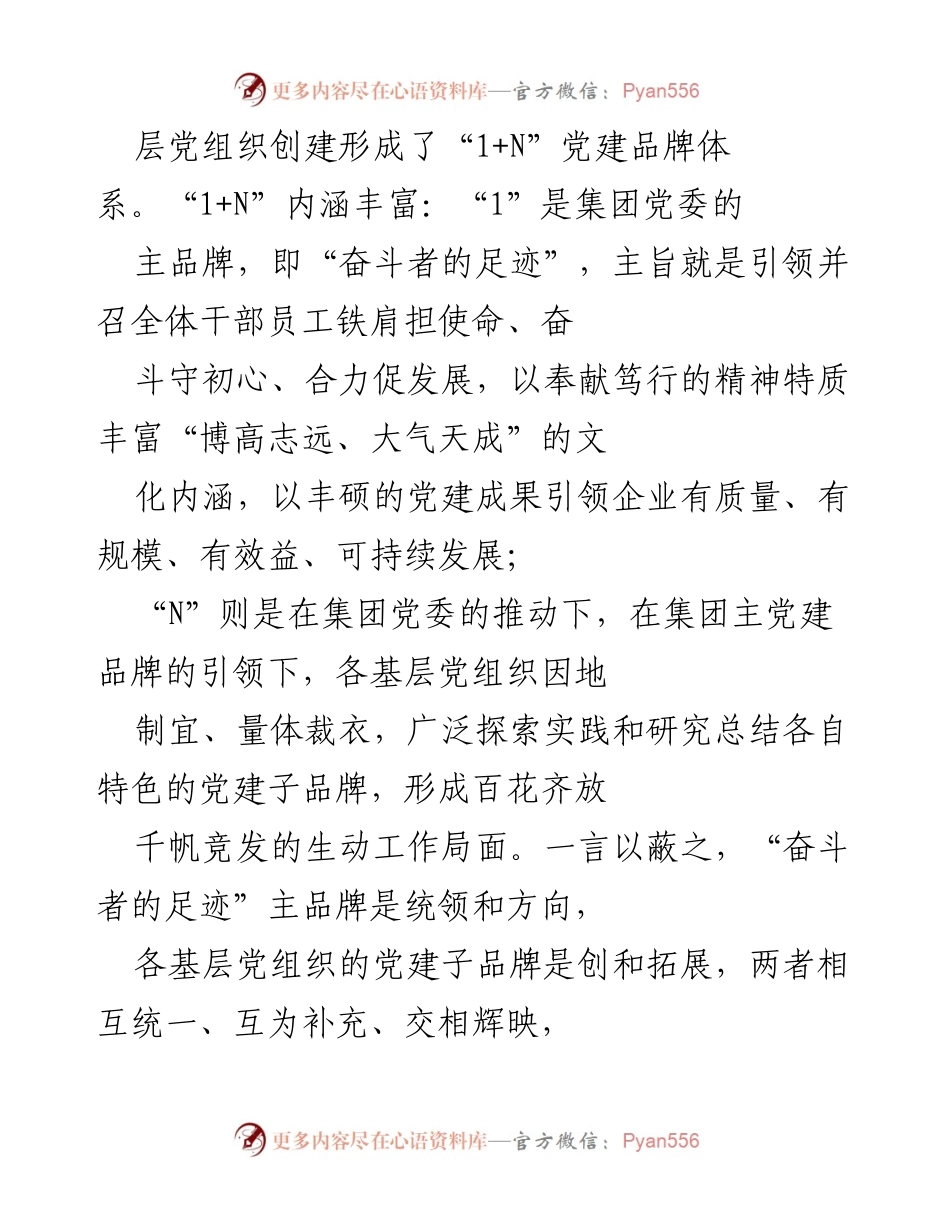 [工作总结] 企业党建工作 - XX企业“1+N”党建品牌建设与发展成效总结.docx_第2页