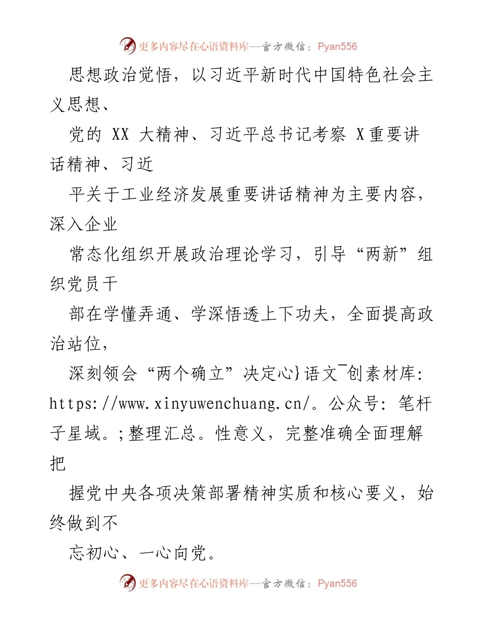 [工作总结] 党建工作 - 2023年县工信局“两新”党建工作述职报告.docx_第2页
