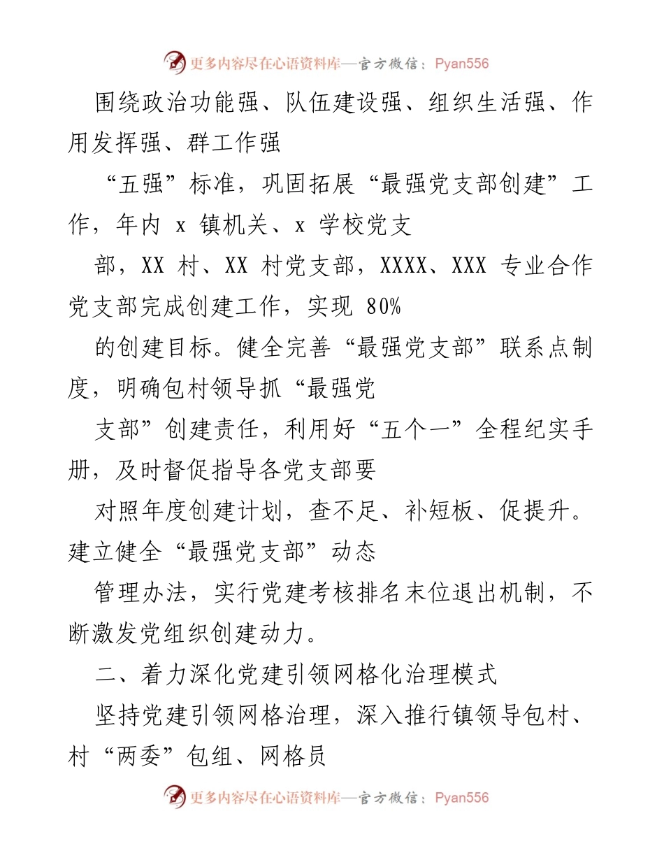 [工作总结] 党建工作会议 - 2022年x镇党建工作总结与发展思路.docx_第2页