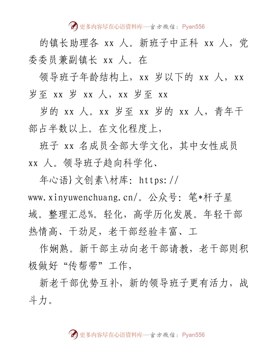 [工作总结] 乡镇领导班子 - 乡镇领导班子思想政治建设工作情况汇报.docx_第2页