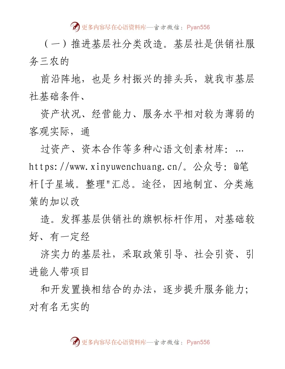 [工作总结] 供销社大讨论活动 - 乡村振兴战略下的供销社改革与服务创新总结.docx_第2页
