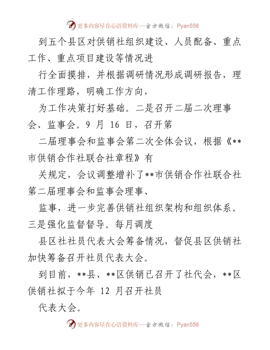 [工作总结] 供销社年度总结 - 2022年供销社工作总结与2023年发展规划.docx_第2页