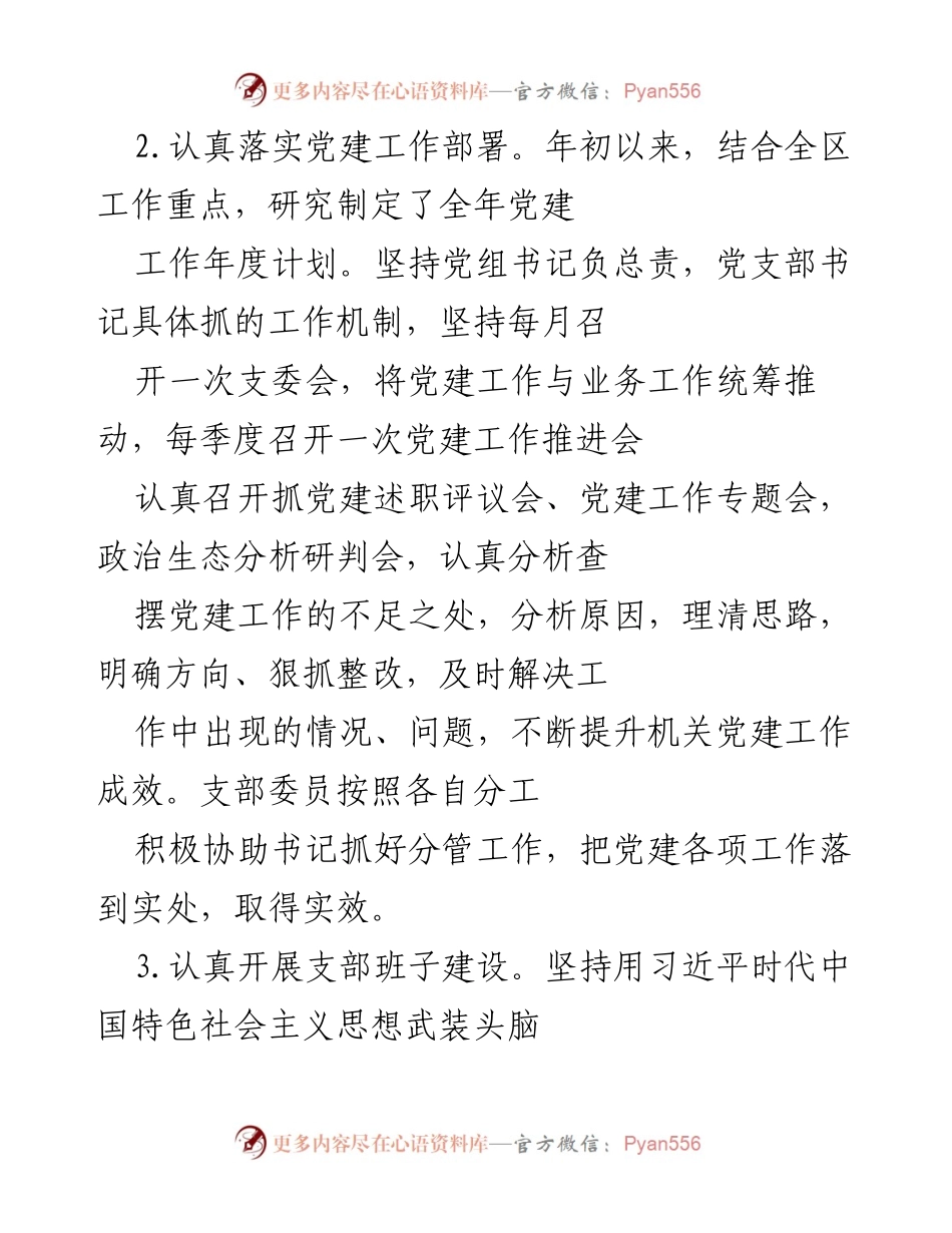 [工作总结] 党建工作 - X区审计局党支部党建工作总结与成效分析.docx_第2页