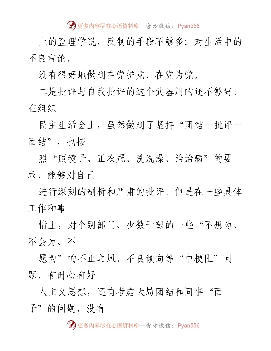 [工作总结] 党员领导干部主题教育 - 党员领导干部主题教育问题查摆与反思_1.docx_第2页