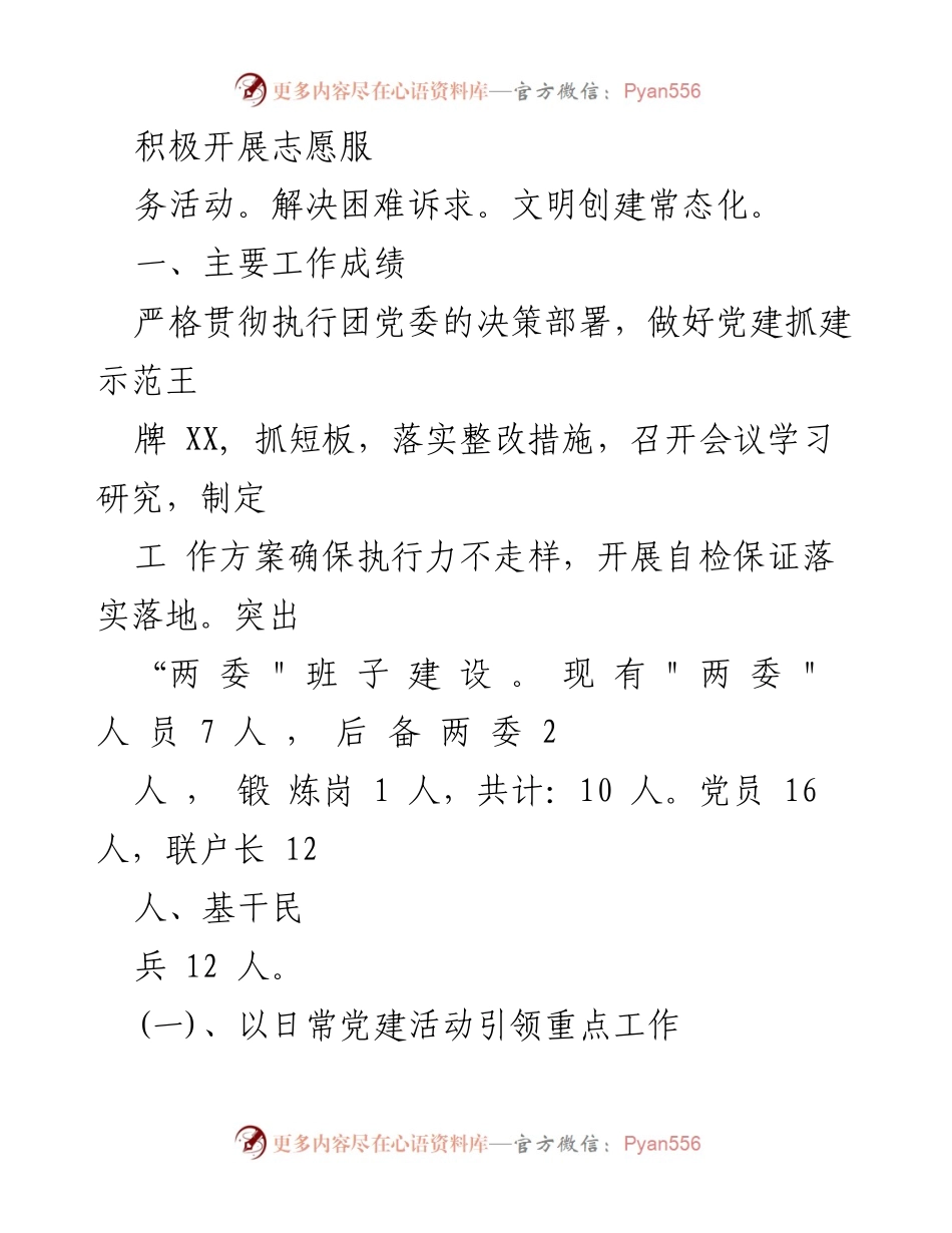 [工作总结] 党支部巡察 - XX党支部巡察工作总结报告.docx_第2页