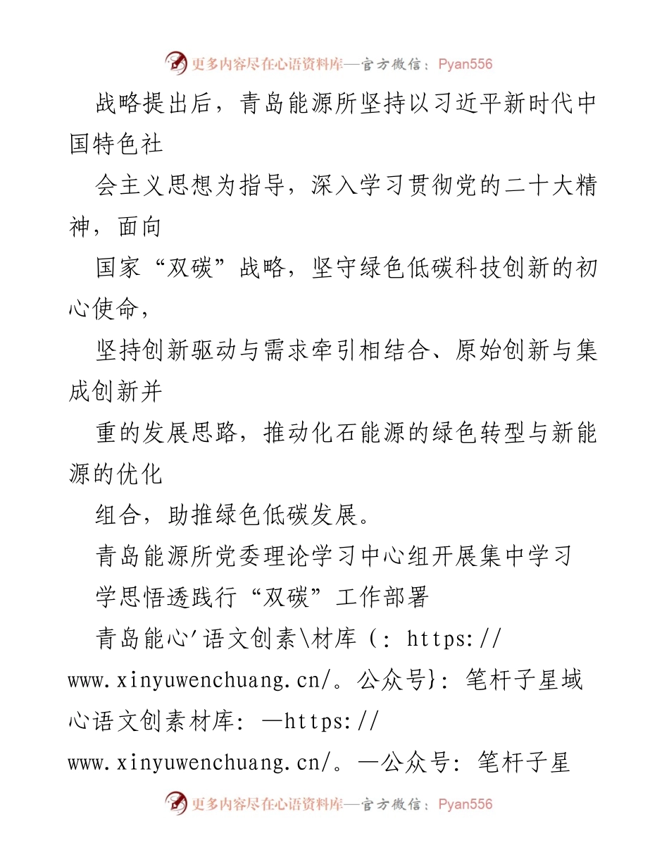 [工作总结] 党建活动 - 党建引领“双碳”行动助力绿色低碳发展.docx_第2页