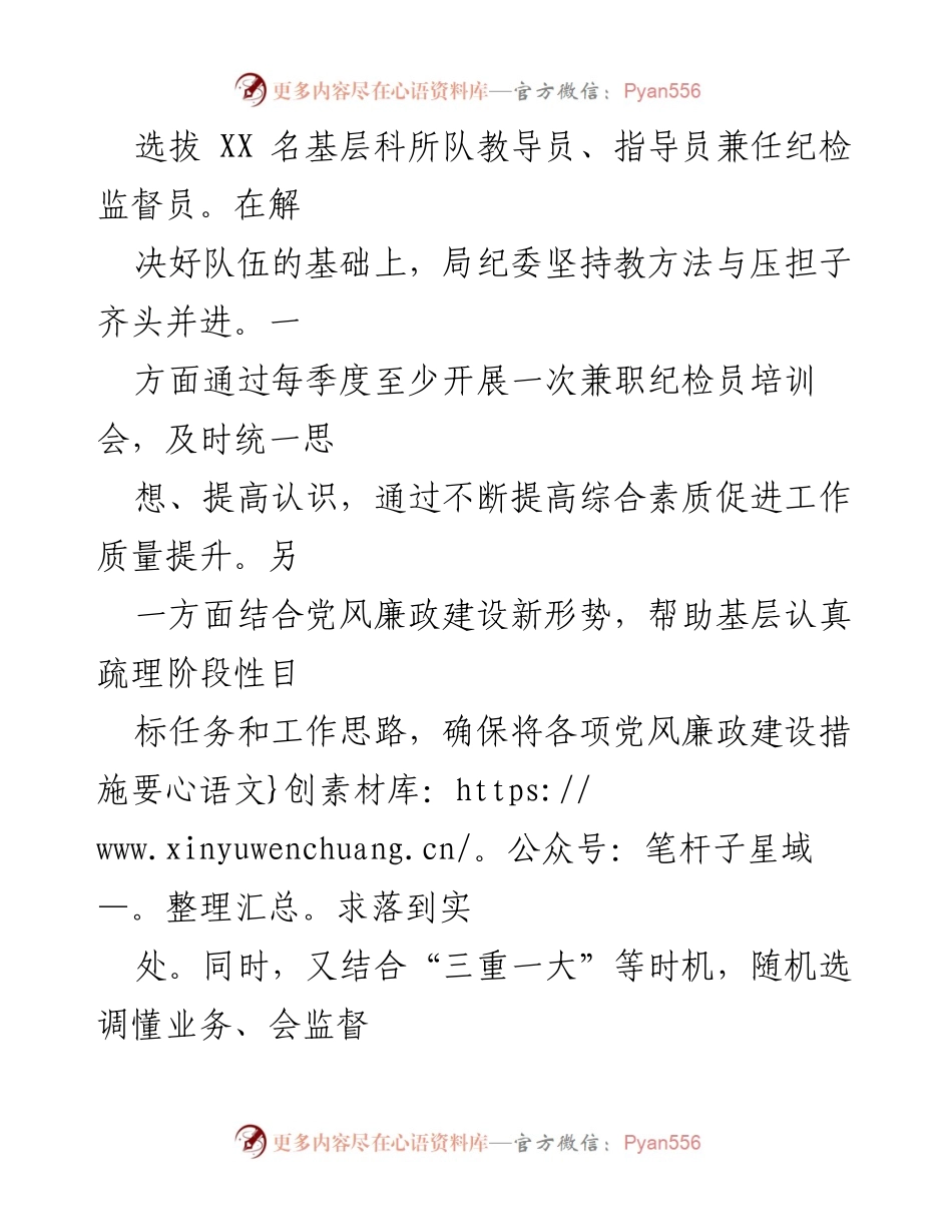 [工作总结] 公安局纪检监察工作 - XX市公安局纪检监察工作经验与措施总结.docx_第2页