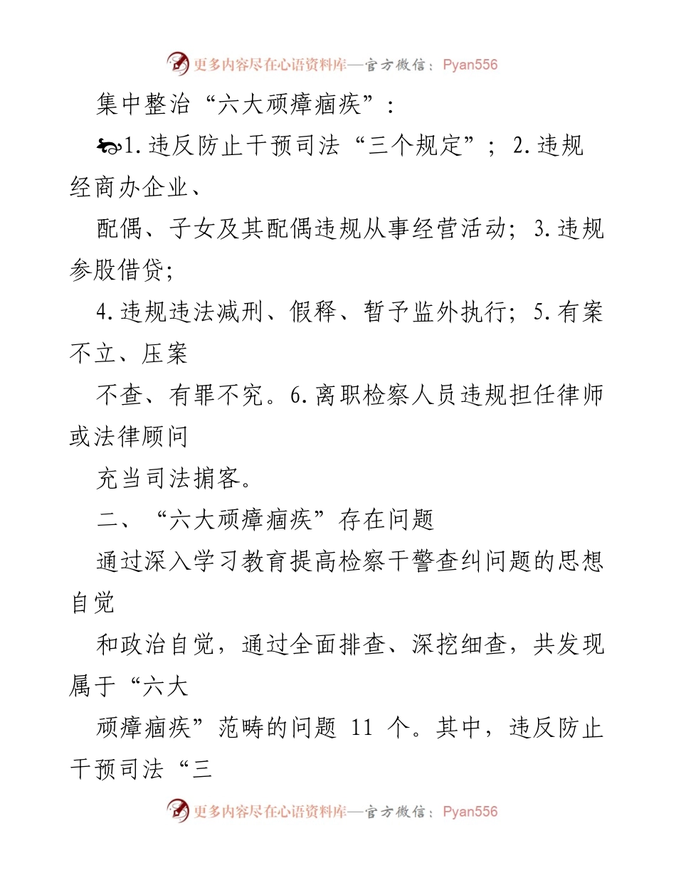 [工作总结] 全国政法队伍教育整顿 - “六大顽瘴痼疾”整治工作成效及存在问题分析.docx_第2页