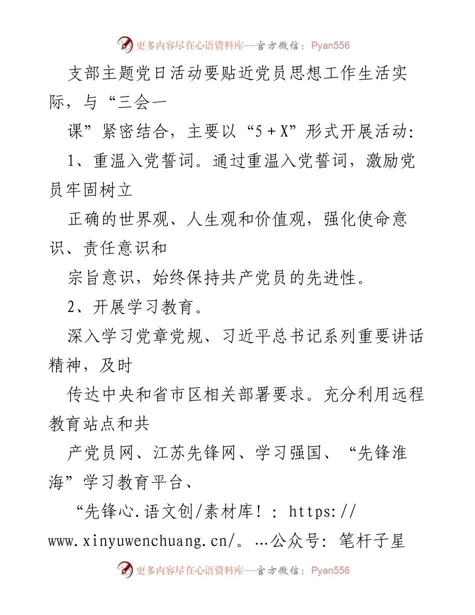 [工作总结] 党支部活动 - 主题党日制度实施及活动安排总结.docx_第2页