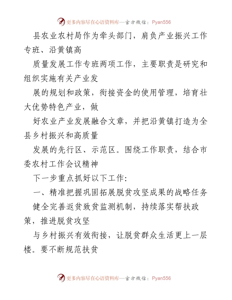[工作总结] 农业农村局工作会议 - 加快乡村振兴与产业发展的实施方案.docx_第1页