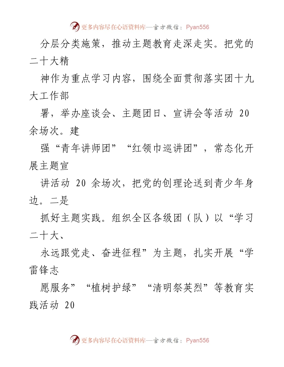 [工作总结] 共青团区委员会 - 2023年度工作总结及2024年度工作计划_2.docx_第2页