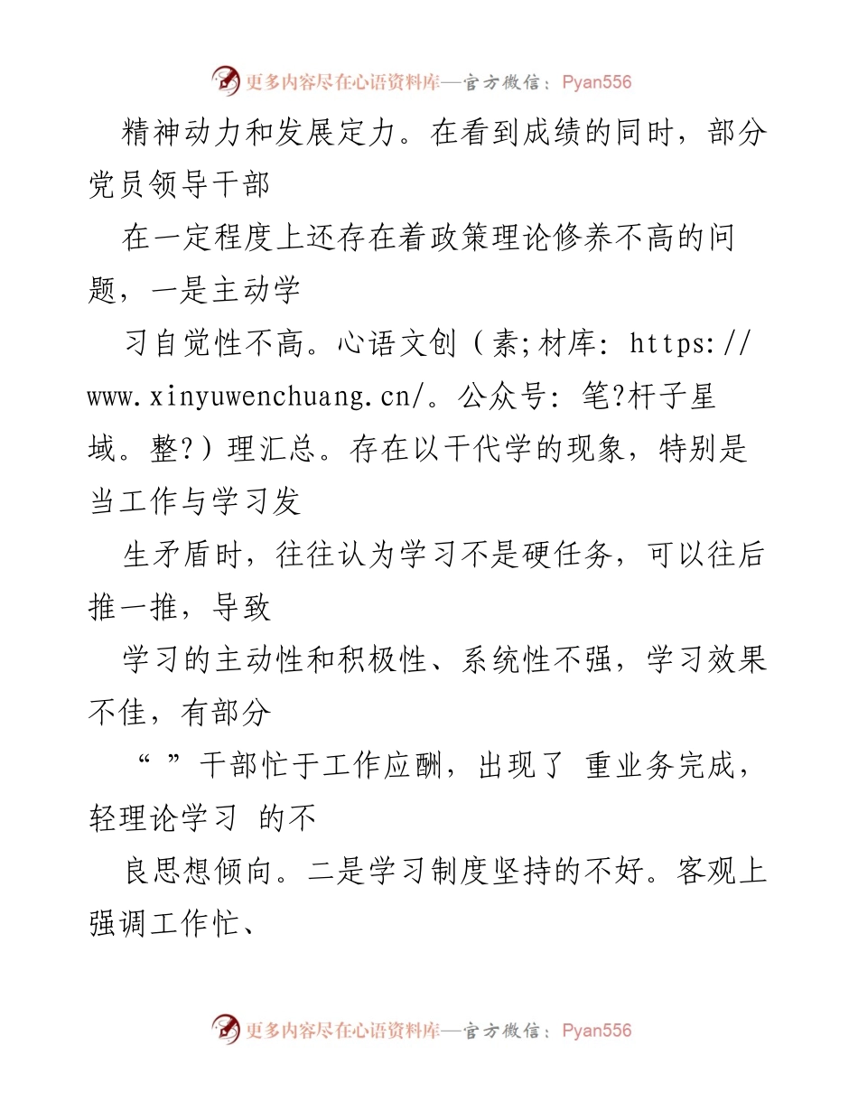 [工作总结] 党性问题剖析 - 市文化和旅游局领导班子党性问题分析与反思.docx_第2页