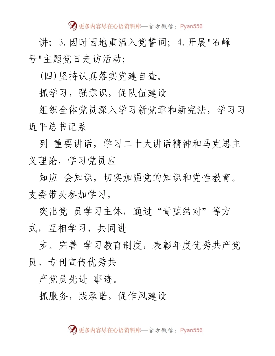[工作总结] 党支部 - 2023年上半年党支部工作总结与发展策略.docx_第2页