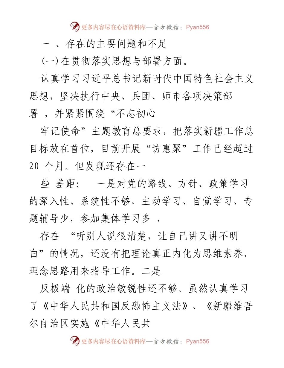 [工作总结] 党支部主题教育 - 主题教育检视问题及整改措施总结.docx_第2页