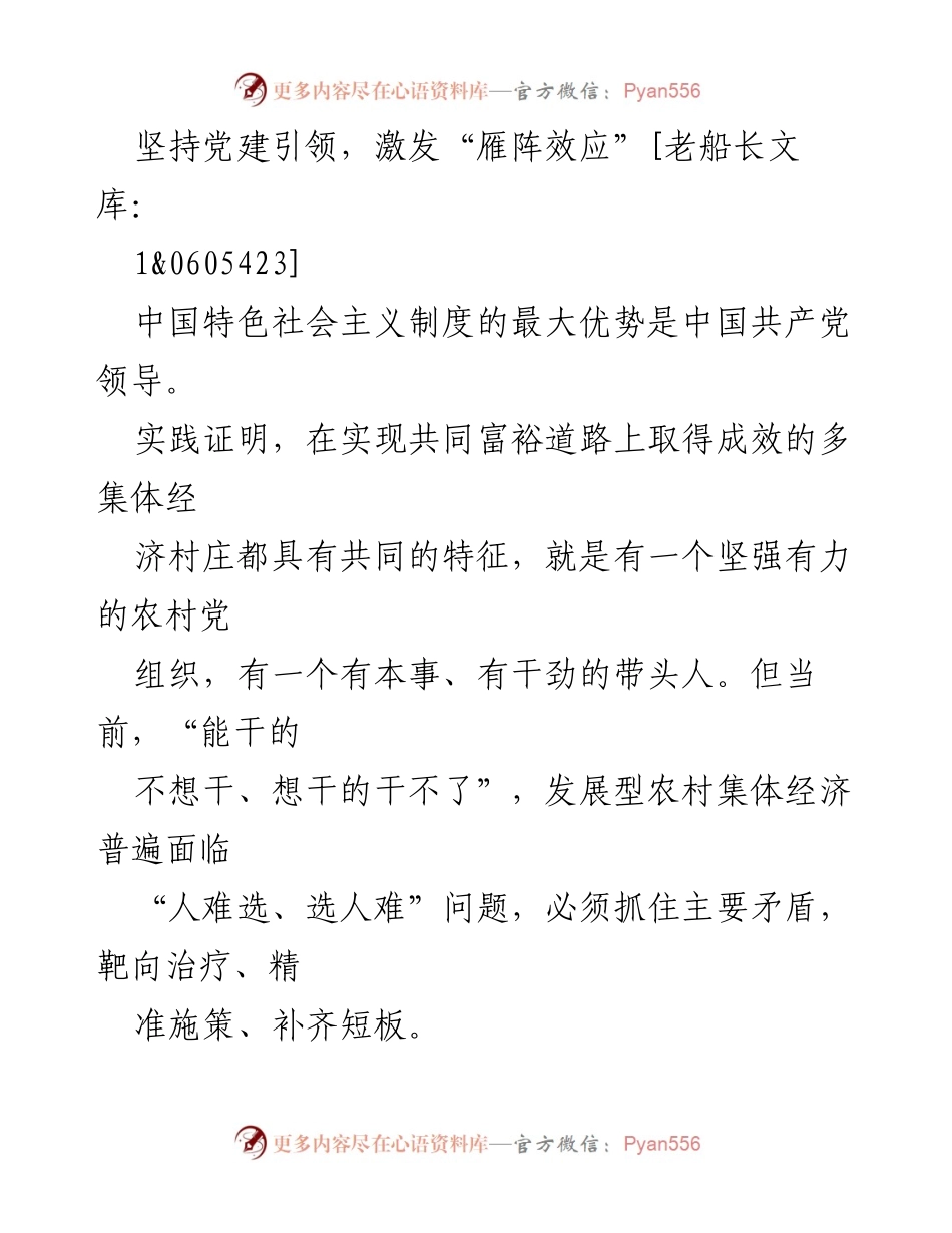 [工作总结] 农村经济发展会议 - 以型农村集体经济促进共同富裕的路径与策略.docx_第2页