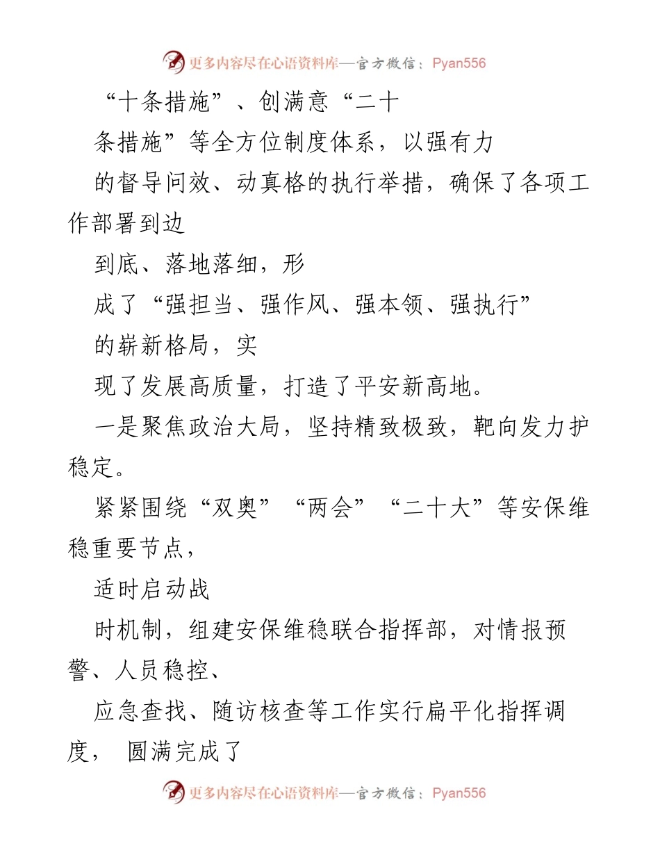 [工作总结] 公安局 - 2022年工作总结与2023年工作计划.docx_第2页