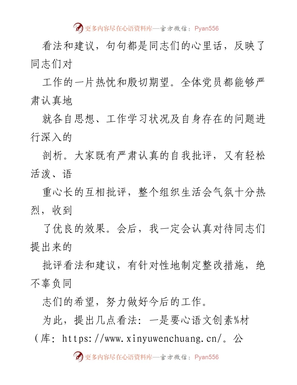 [工作总结] 党支部专题组织生活会 - 党支部书记专题组织生活会小结与整改措施建议.docx_第2页