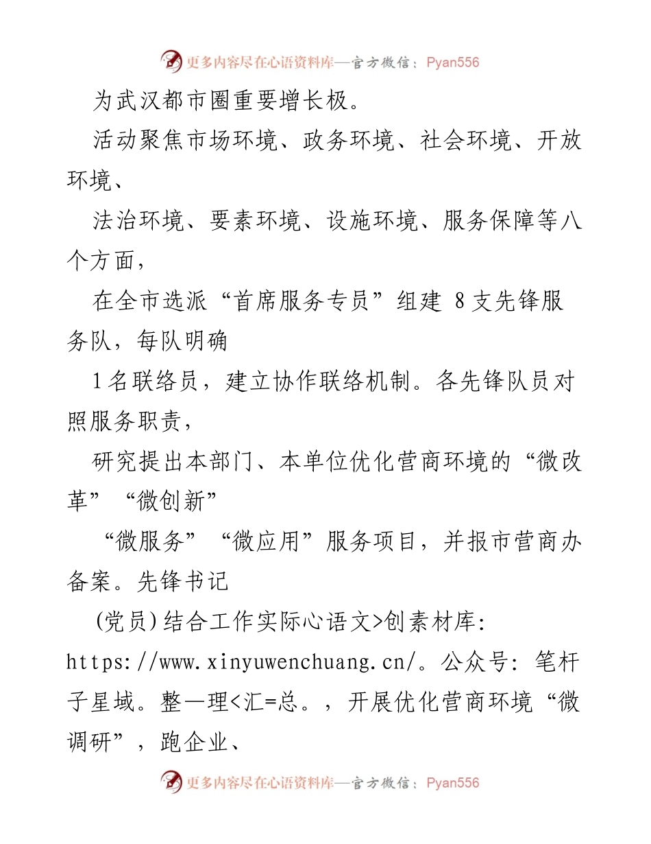 [工作总结] 党建活动 - 优化营商环境先锋书记服务行活动总结.docx_第2页