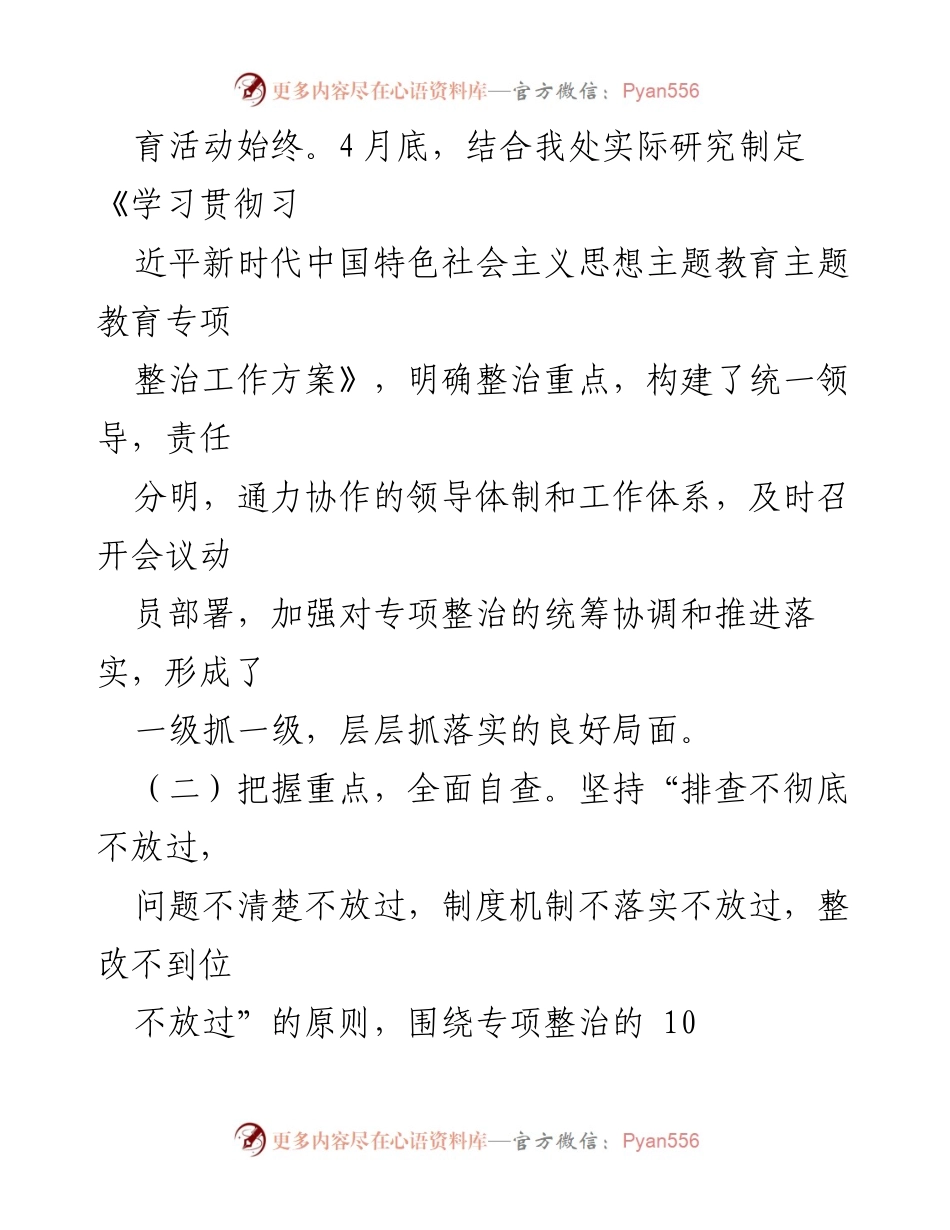 [工作总结] 党支部 - 关于专项整治情况的工作总结报告.docx_第2页