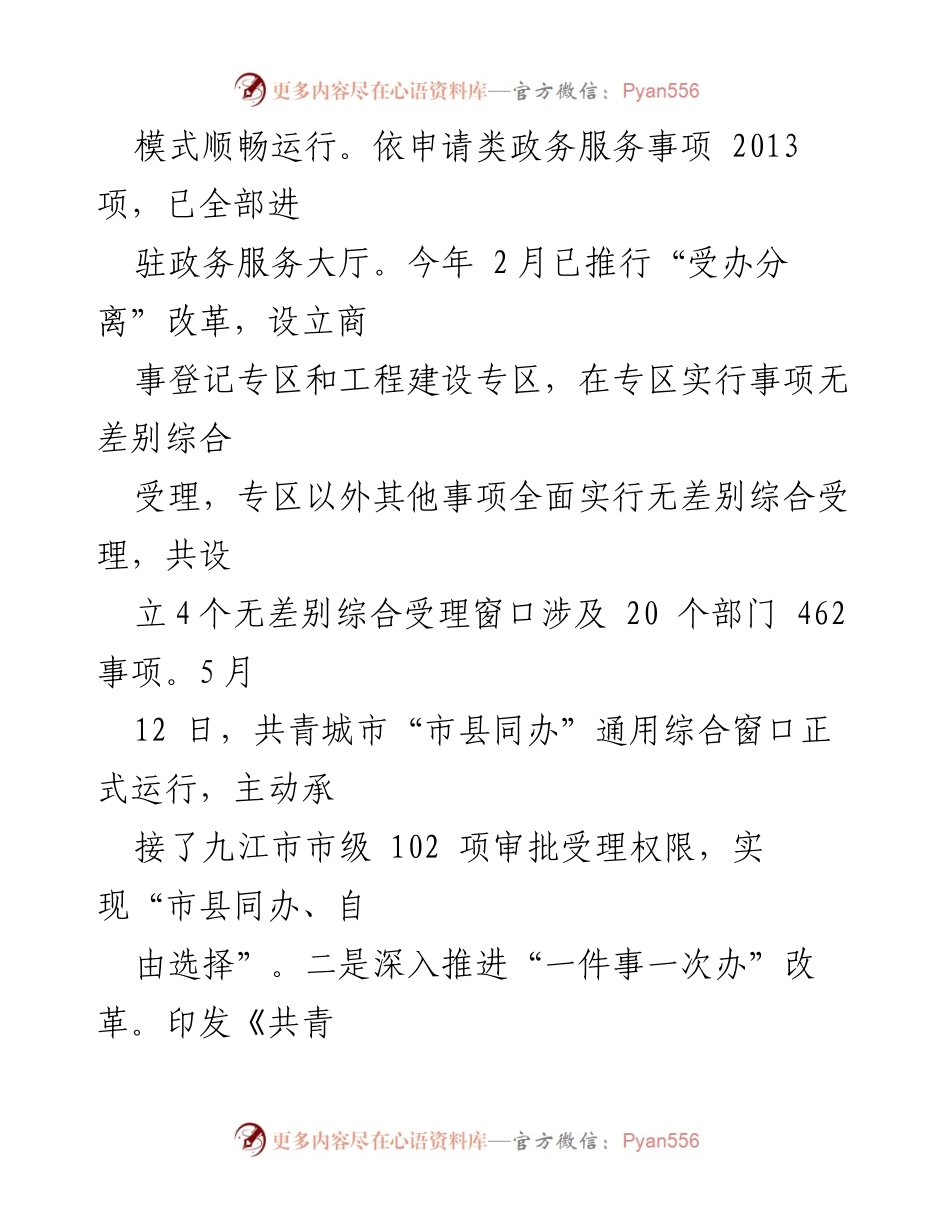 [工作总结] 共青城市行政审批局 - 2022年工作总结与2023年工作计划.docx_第2页