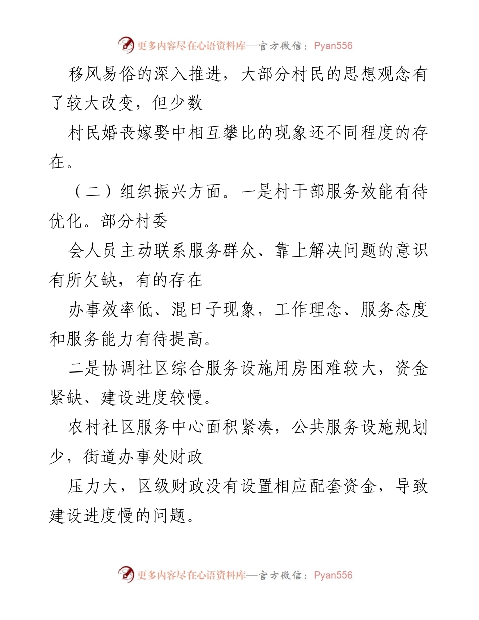 [工作总结] 区民政局 - 乡村振兴工作汇报与整改计划.docx_第2页