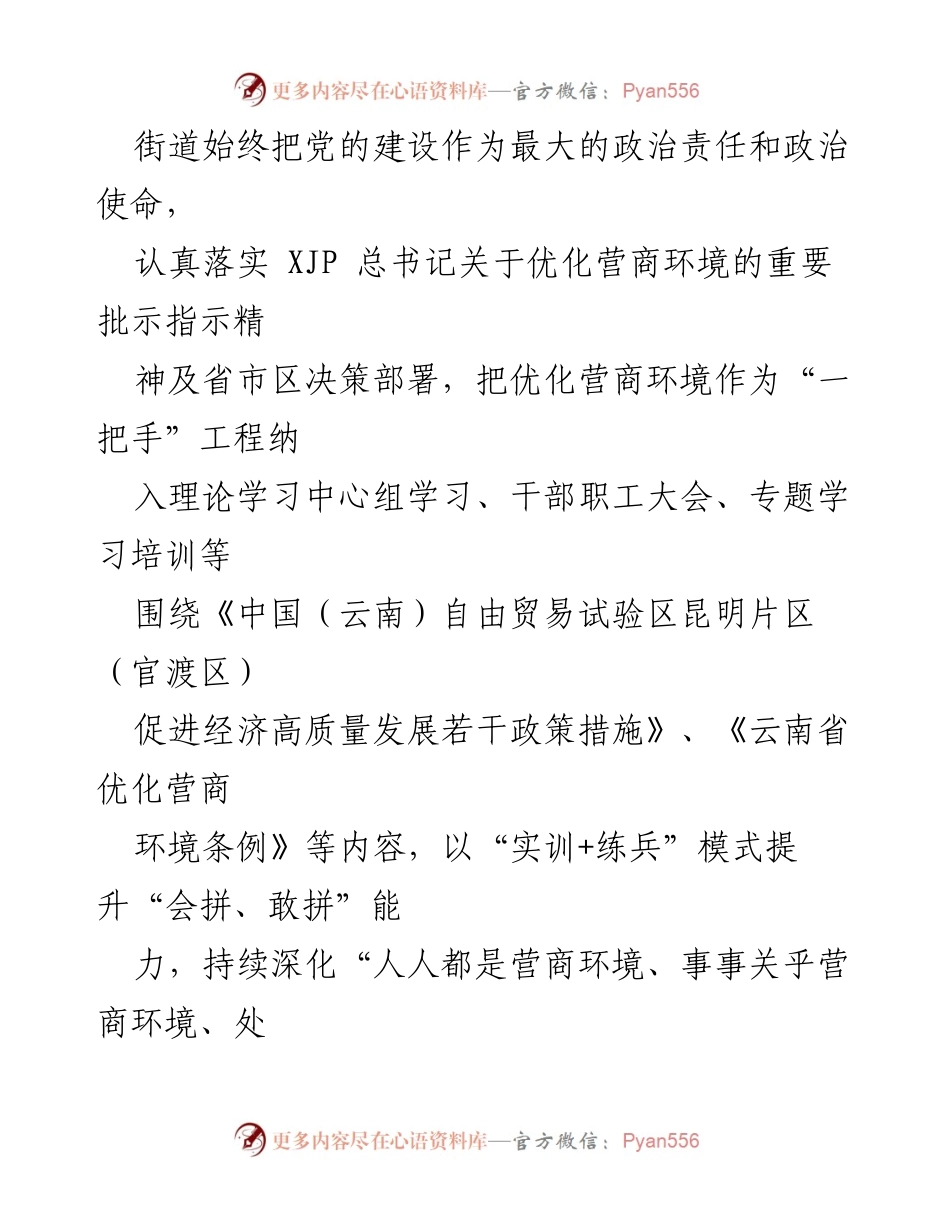 [工作总结] 党建引领 - 打造“四季如春”营商环境的实践与成效.docx_第2页
