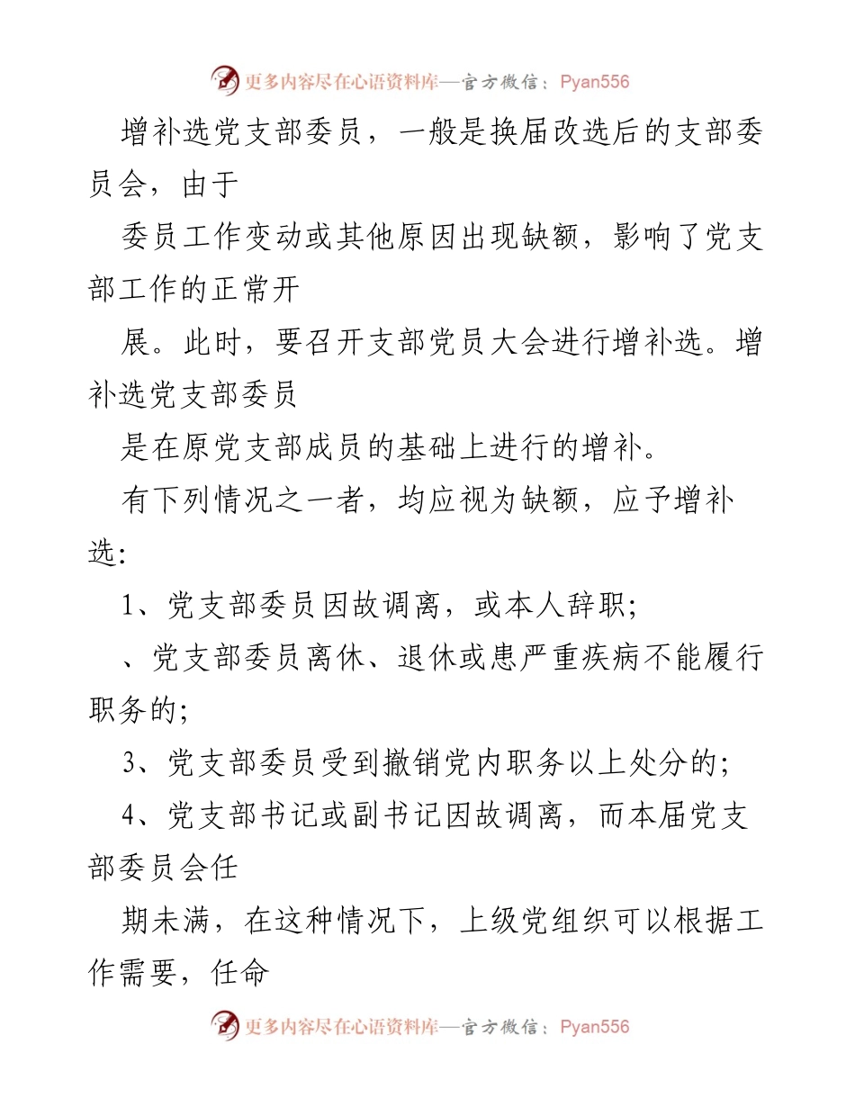[工作总结] 党支部委员增补选举实施方案及程序总结.docx_第2页
