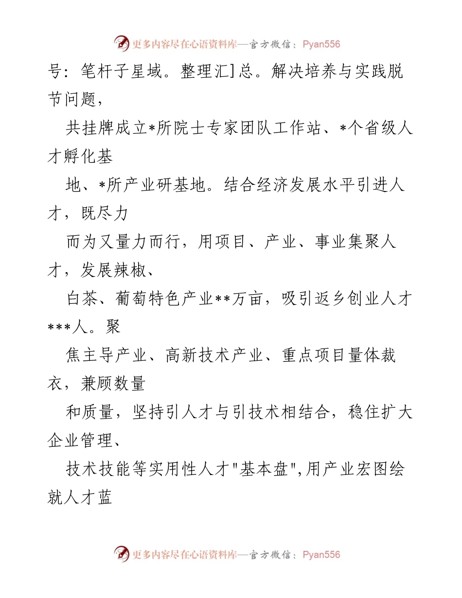 [工作总结] 党课 - 打造人才雁阵格局的精准发力与服务体系.docx_第2页