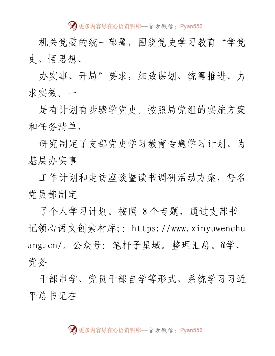 [工作总结] 党支部 - 2021年市局机关党支部全面从严治党工作总结.docx_第2页
