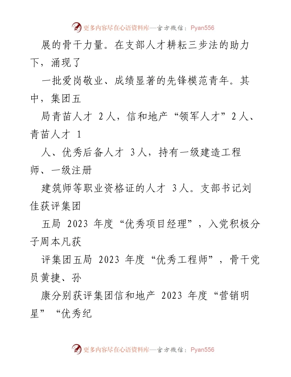 [工作总结] 公司党组 - 干部人才队伍建设工作情况报告.docx_第2页