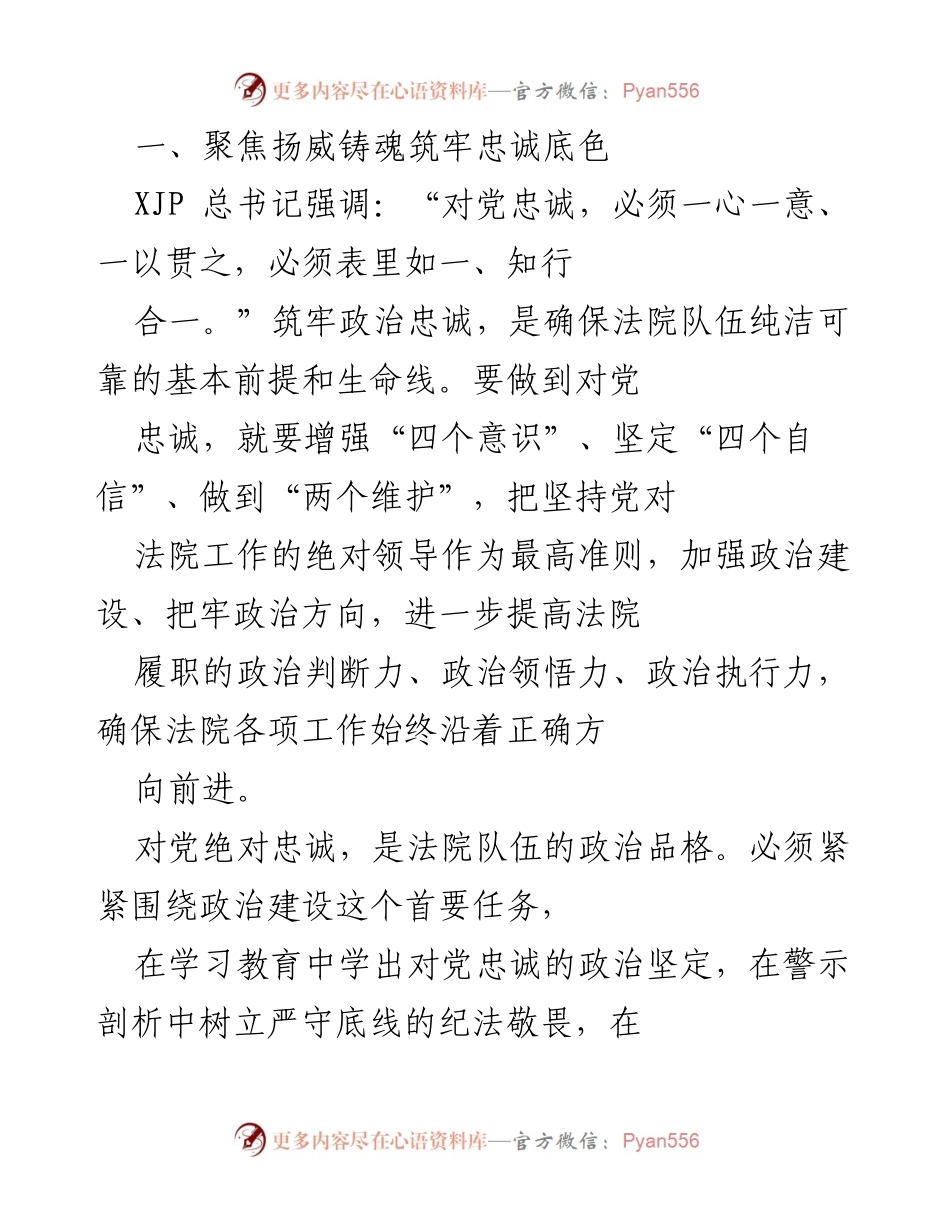 [工作总结] 党建活动 - 加强政法队伍建设，推动高质量司法发展.docx_第2页
