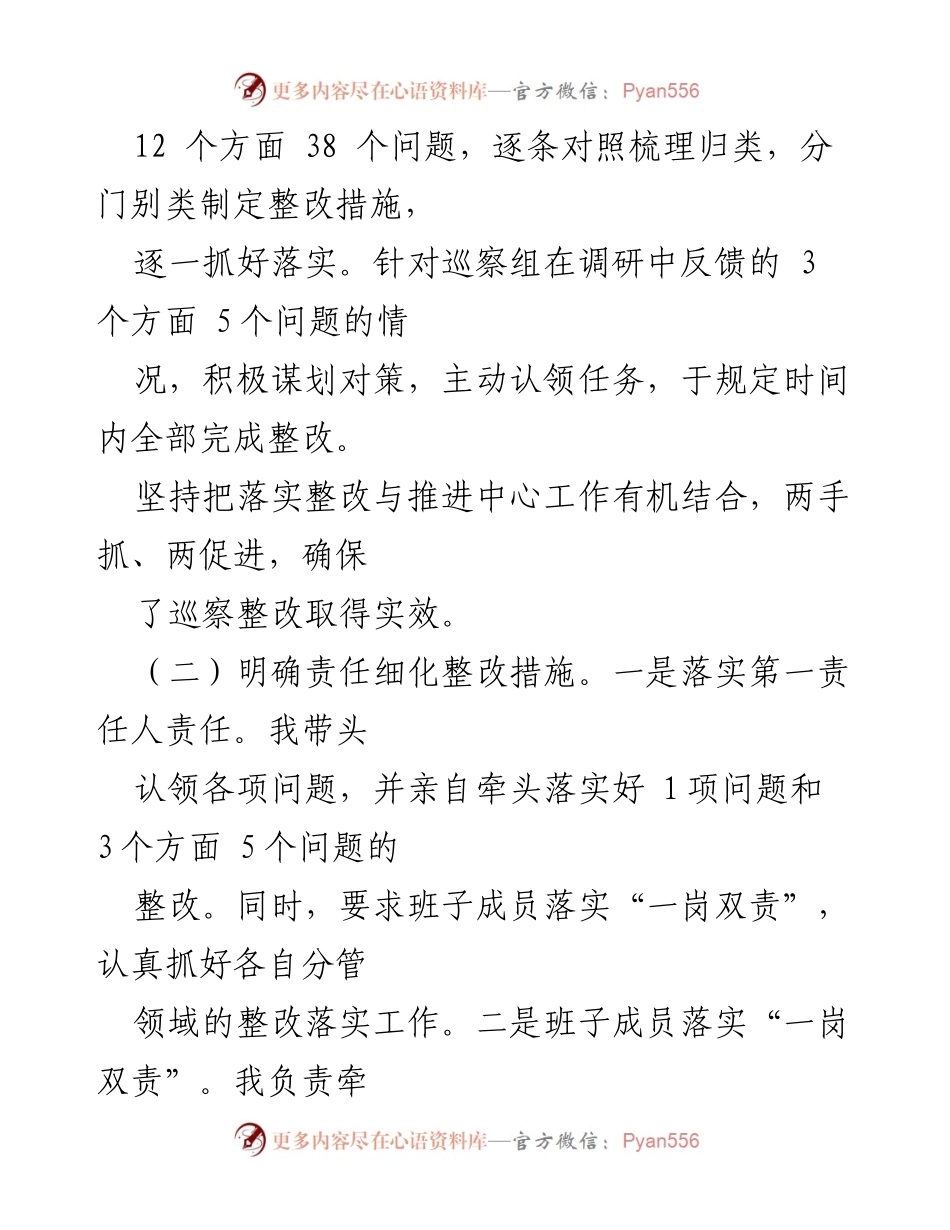 [工作总结] 农业农村局 - 2024年巡察整改工作成效总结.docx_第2页