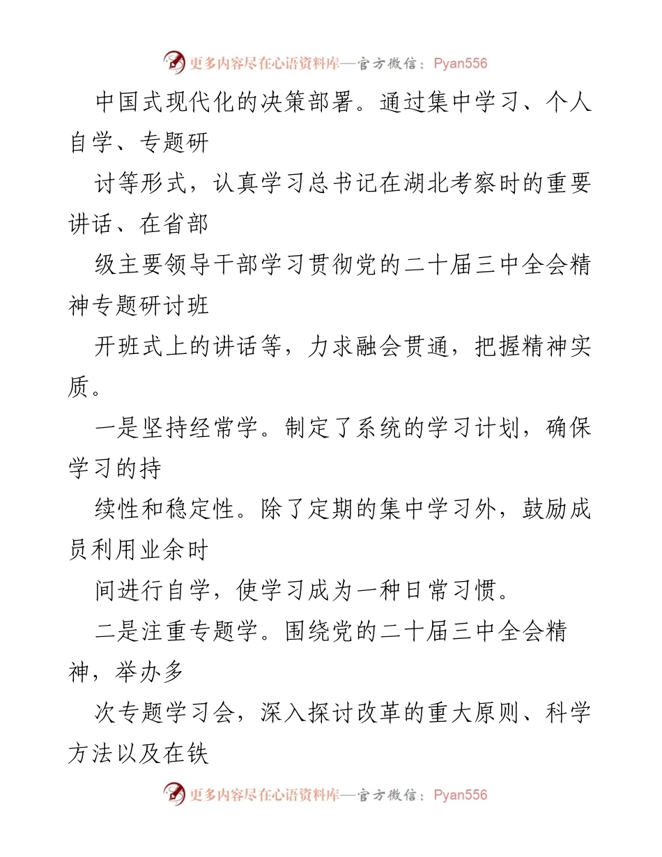 [工作总结] 公司理论学习中心组 - 2024年理论学习中心组学习情况总结.docx_第2页