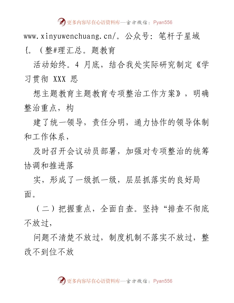 [工作总结] 党支部 - 2023年主题教育专项整治工作开展情况报告_1.docx_第2页